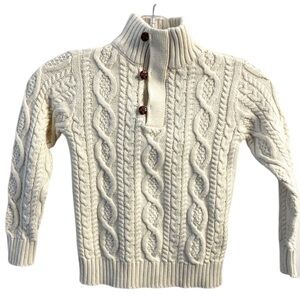 Hope & Henry certified organic sweater cream/ivory Size XS kids fall/winter nwt